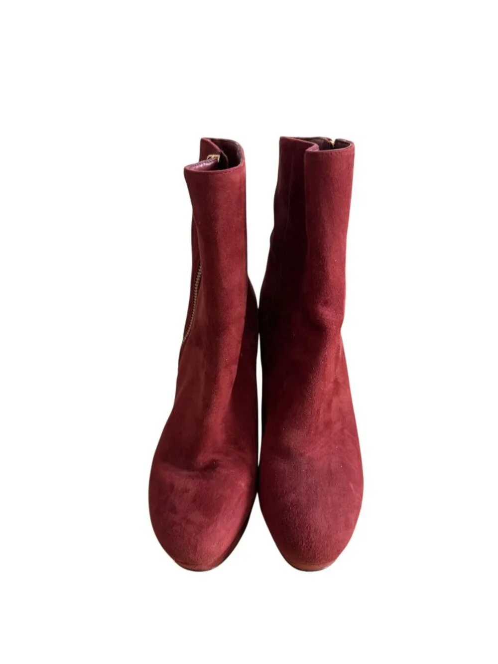 MICHAEL KORS Platform Burgundy Suede Boots Size 6.5